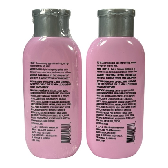 Avon Elastine Botanicals & Cherry Blossom Moisturizing Conditioner Lot Of 2 New - Picture 2 of 3